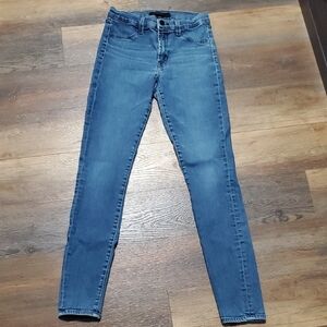 J Brand Blue Skinny Jeans with Tapered Leg